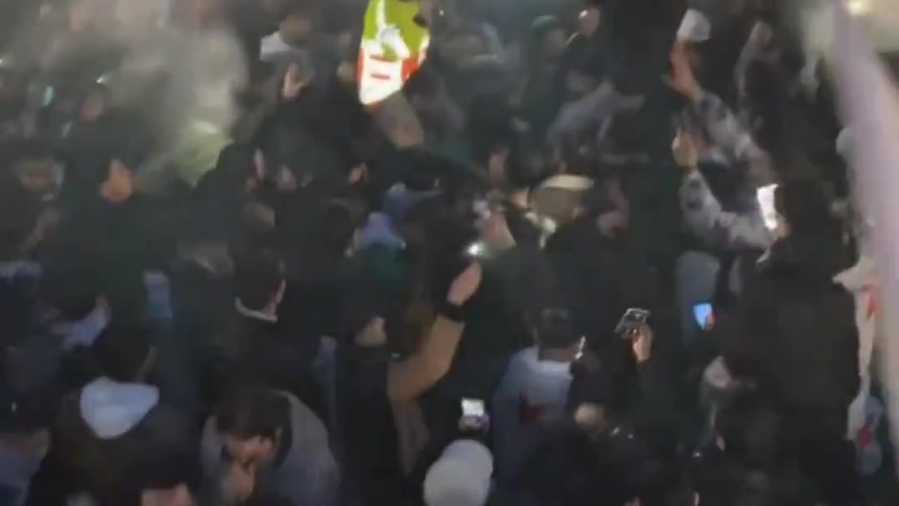 A Muslim crowd surrounds St. Martin's Cathedral in Utrecht, Netherlands, shouting "Allah Akbar".