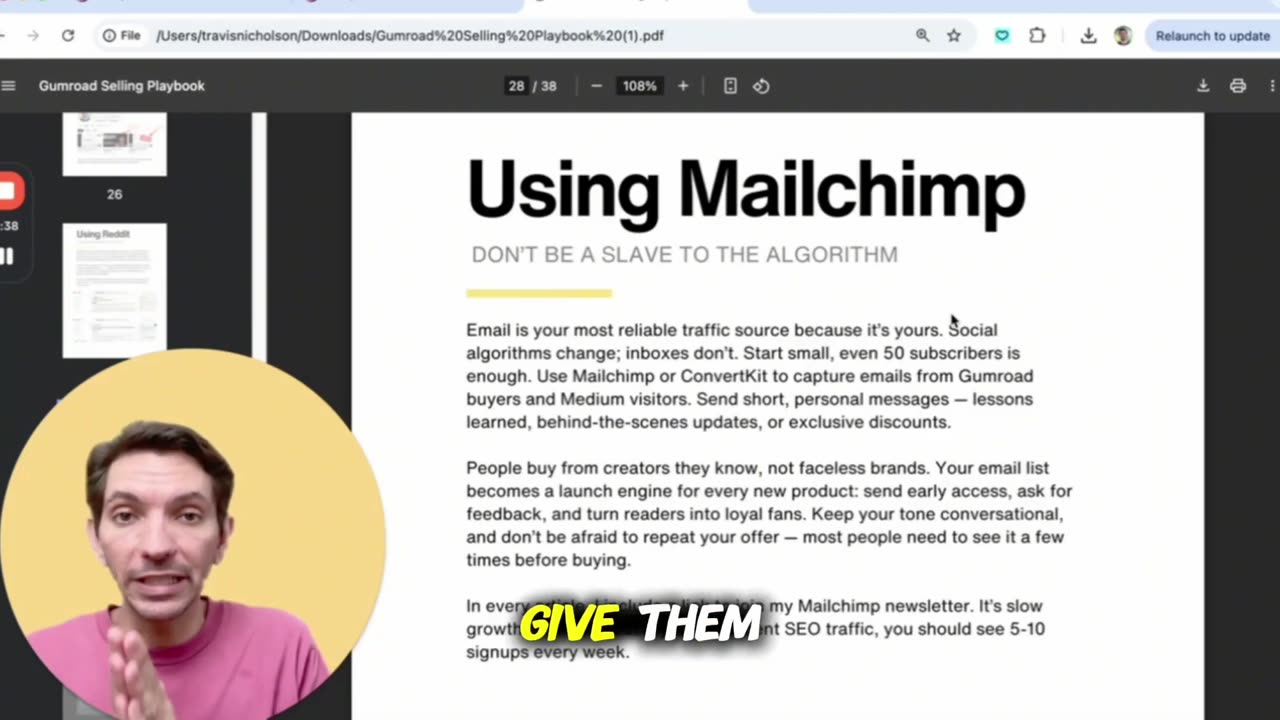 Simple Strategy to Sell PDFs on Gumroad Live