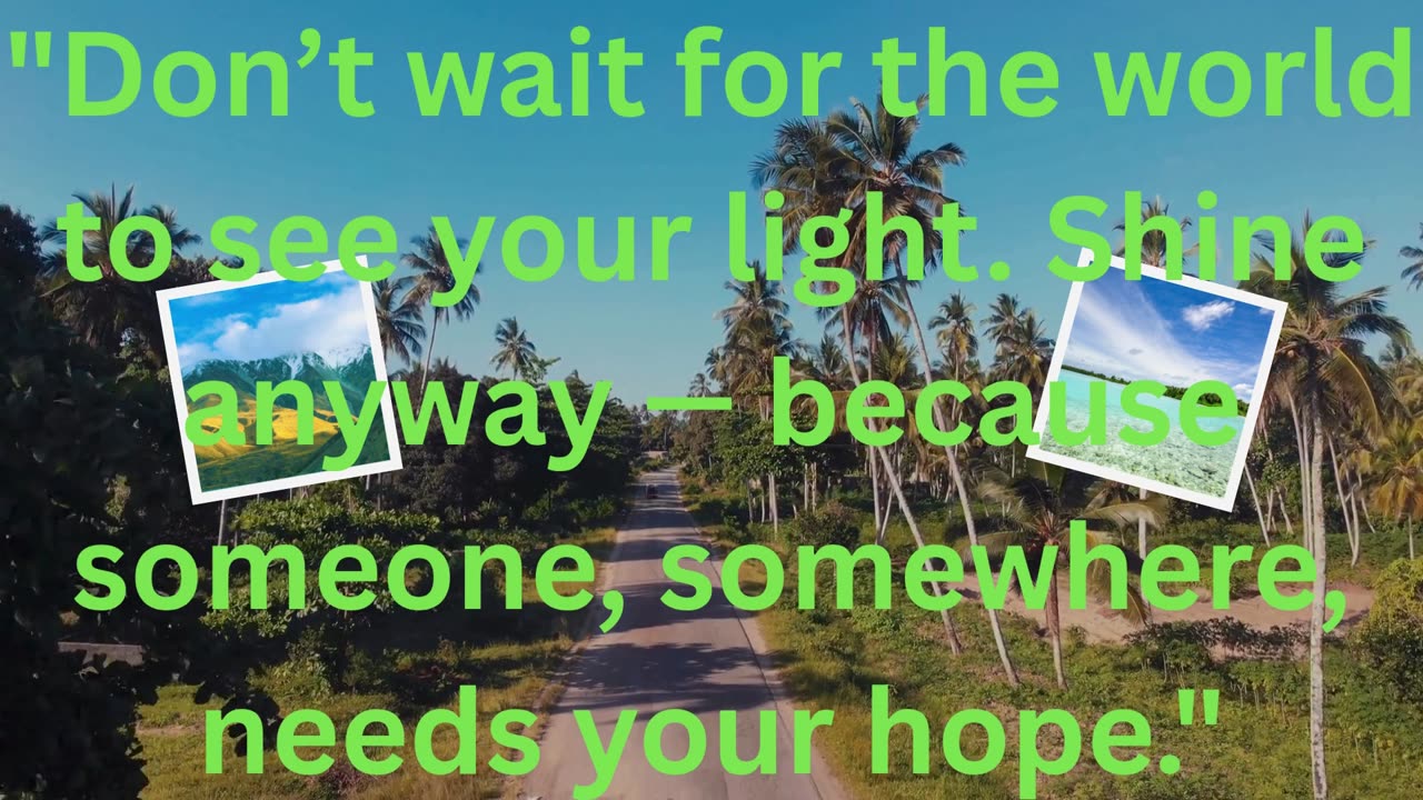 “When life gets hard, hope is stronger. 🌍🕊️, 💬 Watch this video when you feel alone.