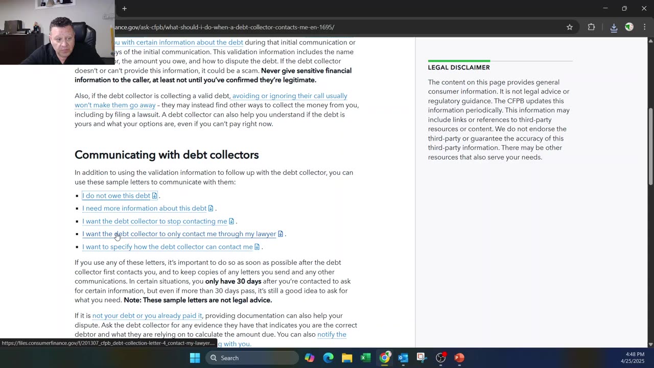 Help with Collections 2025 04 25