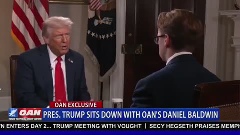 President Donald J Trump Sits Down w/ OAN's Daniel Baldwin