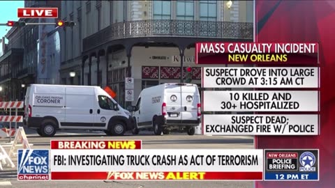 FBI Investigating Bourban Street crash as ‘Act of Terrorism’ (January 1, 2025)