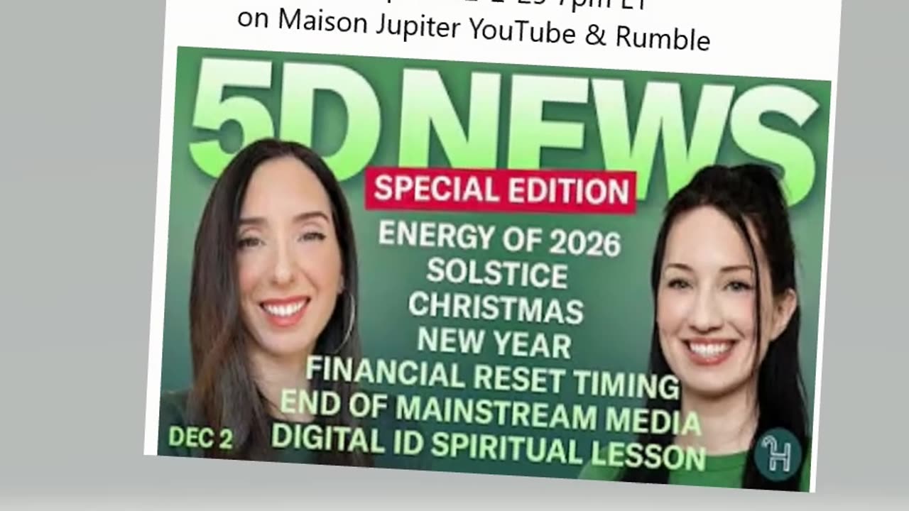 ✨ 5D NEWS Dec 2 • Special Edition - Energy of 2026, Christmas, New Year, Financial Reset & more!