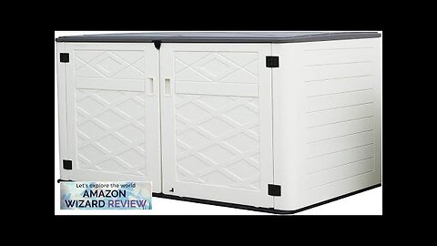 Large Horizontal Storage Sheds38 cu.ft. Outdoor Storage Box for GardenPatio Review