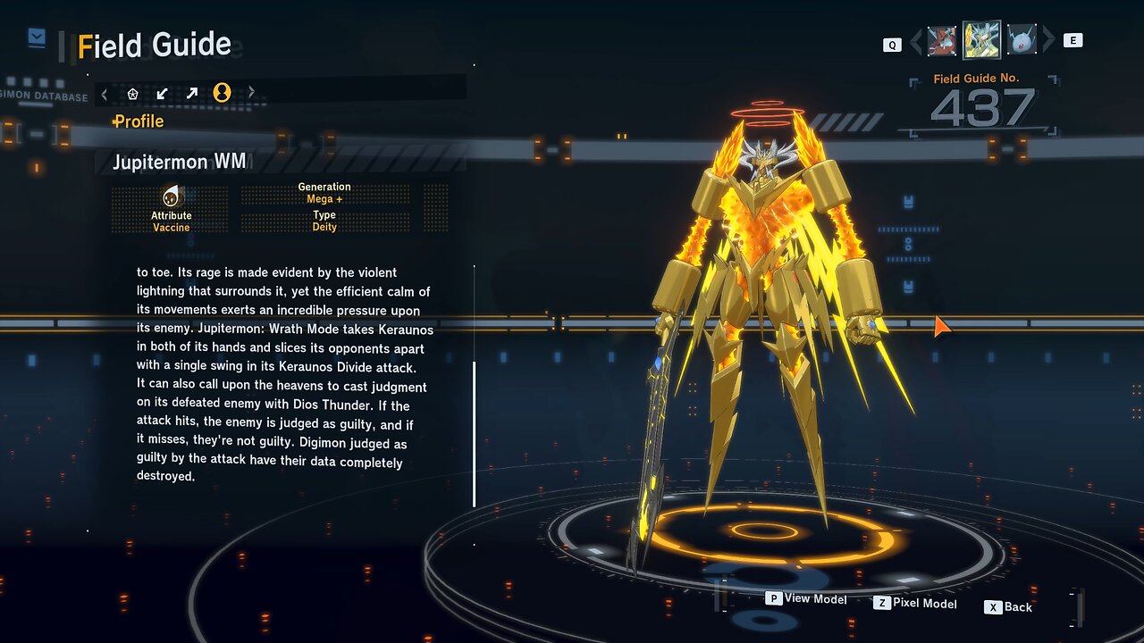 jupitermon WM all digivolution/de-digivolution/profile Digimon Story Time Stranger