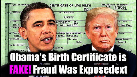 Obama's Birth Certificate is FAKE! Fraud Was Exposed
