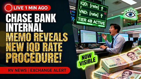 1 MIN AGO — Chase Bank Internal Memo Reveals New IQD Rate Procedure! 🔍🏦🔥 💥 Iraqi Dinar News 2025