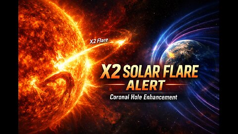 Solar Alert: X2 Flare, Coronal Hole Boost Plus Possible Plasma Filament Release Risk
