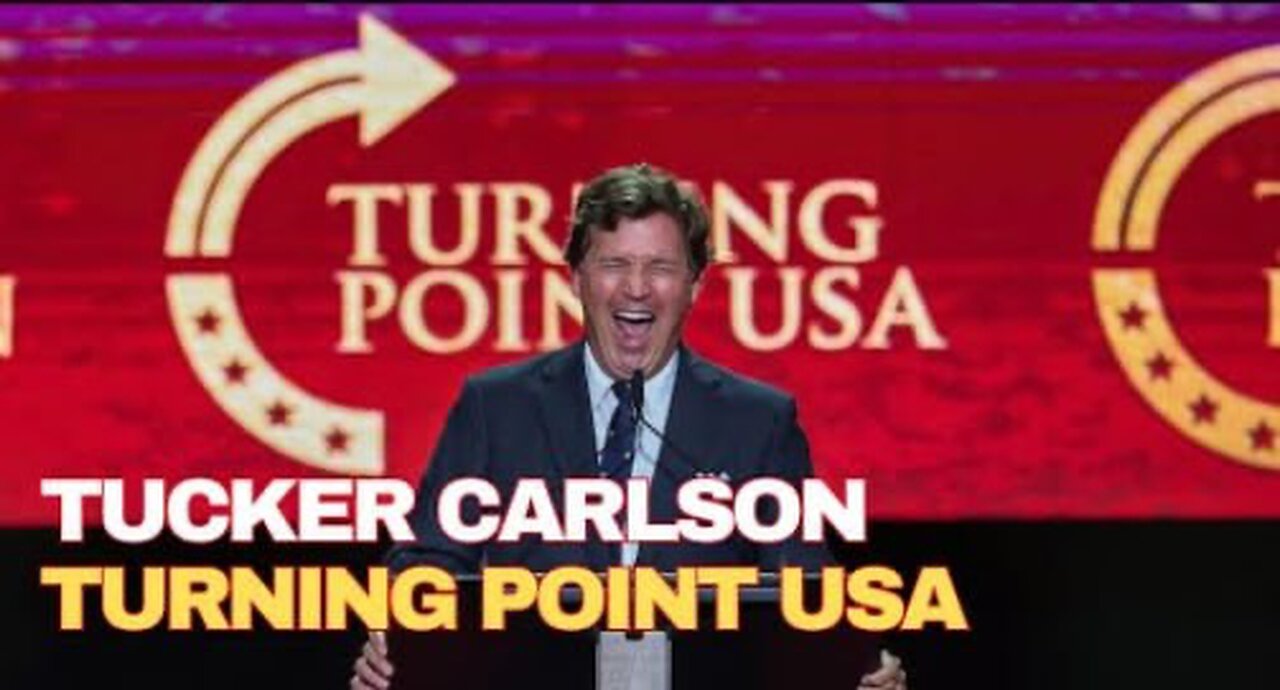 Tucker Carlson Debates Students at Turning Point Event