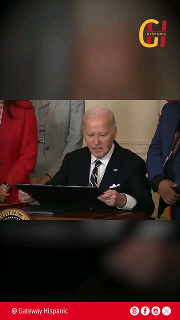 After half a century in politics, Joe has forgotten how to sign a bill into law