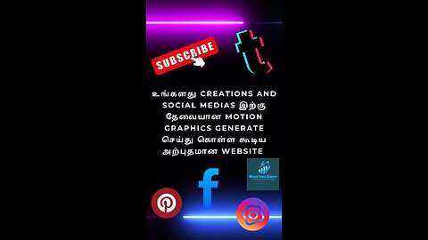 உங்களது Creations and Social Medias இற்கு தேவையான Motion Graphics Generation Website