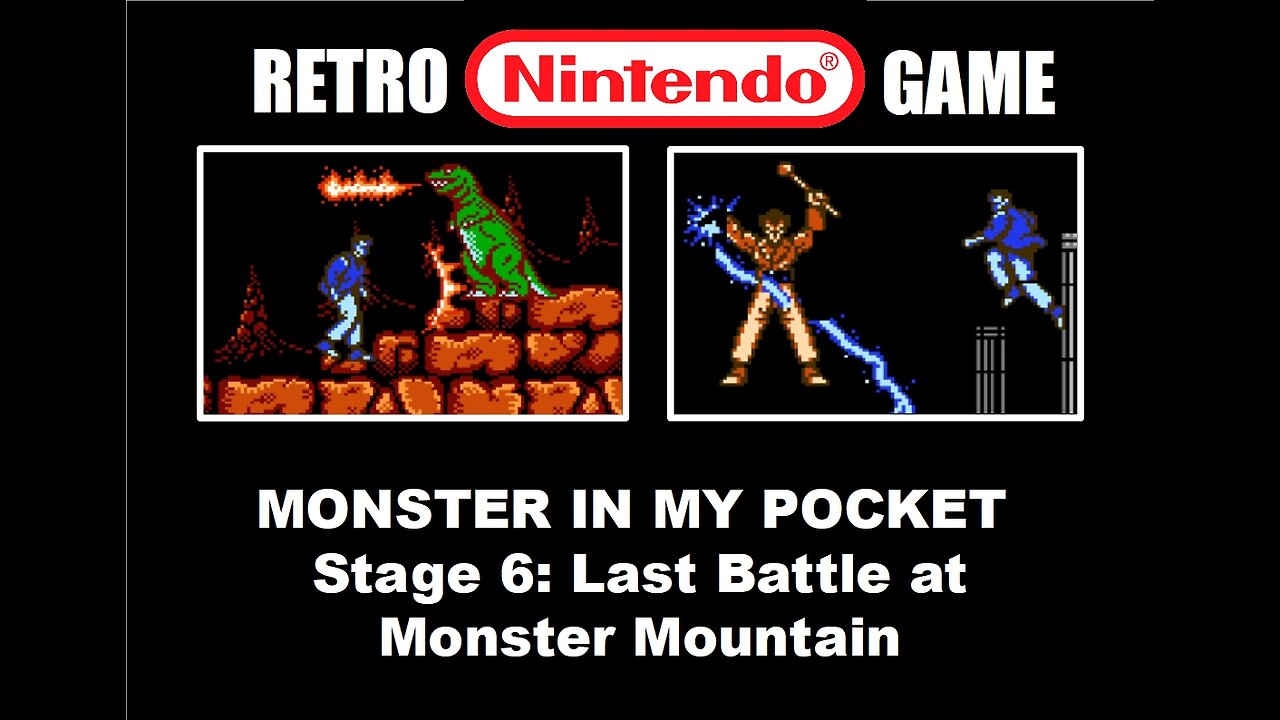 Monster In My Pocket (NES) Stage 6 Last Battle at Monster Mountain: No Death Full Level Speed Run