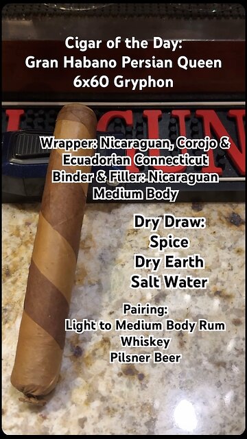 Gran Habano Persian Queen 6x60 Gryphon #Short #Shorts #CigarOfTheDay #CigarReview
