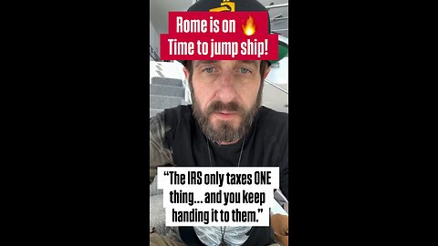 The IRS only taxes ONE thing... And you keep handing it to them!