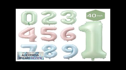 1pc 40inch Number Foil Balloons 1 2 3 4 5 6 Years Review