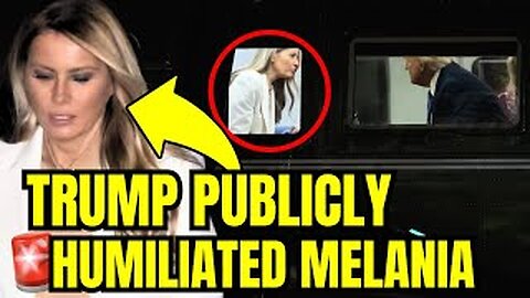 WATCH_ Melania Just Got HUMILIATED by Trump on Marine One🚨