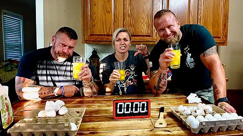 Raw Egg Chug Challenge!!!
