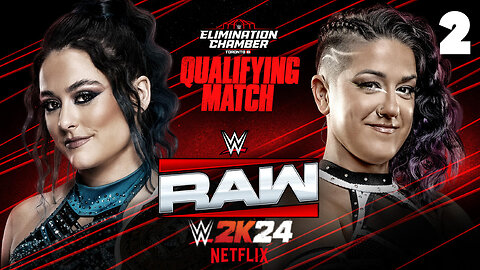 WWE 2K24 Raw February 10th 2025 - Bayley qualifies for the Chamber!