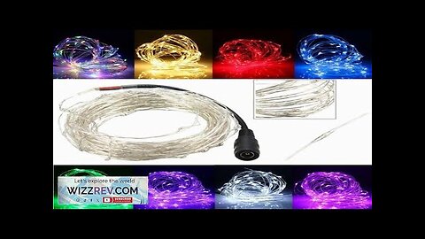 10M 100 LED Silver Wire Christmas Outdoor String Fairy Light Waterproof DC12V Review