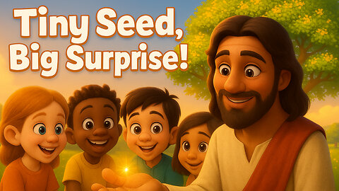 🎤︎︎ Sing-Along Bible song for kids | Tiny seed, Big surprise! - Matthew 13:31-32 | Lyric Lambs