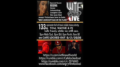 WTF LIVE 133 - Reggie talks about DA.