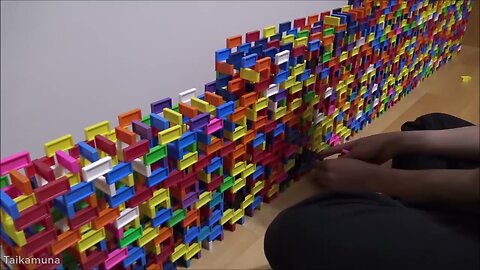 ABSTRACT ART MADE FROM 6,000 DOMINOES | Domino Art #27