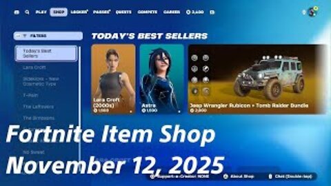 Fortnite Item Shop|November 12, 2025
