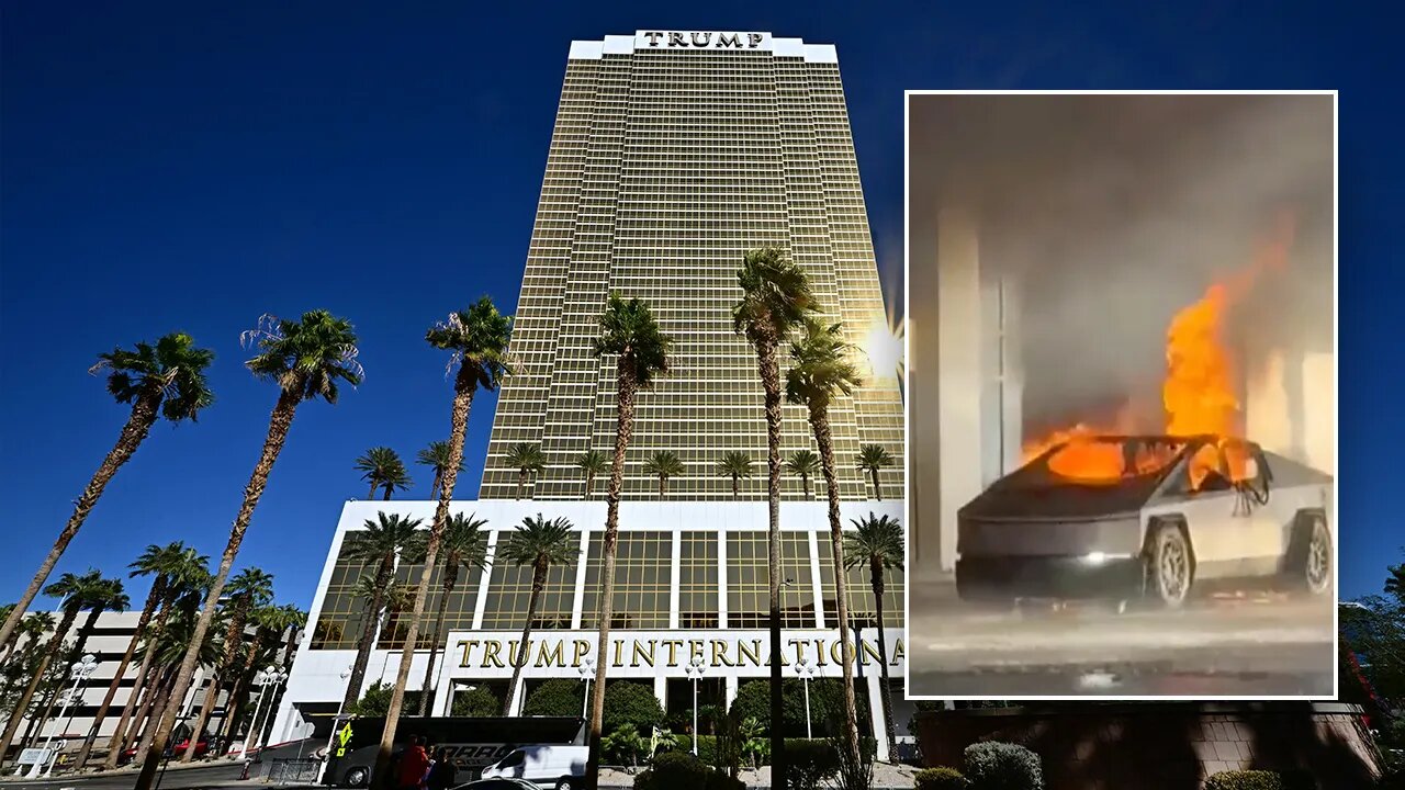 1 dead after Tesla Cybertruck explodes, catches fire outside Trump hotel in Las Vegas