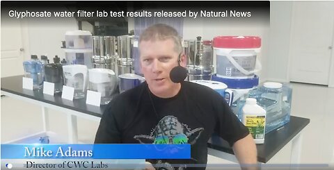 Glyphosate water filter lab test results released by Natural News