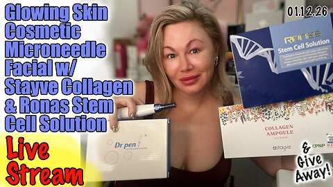 Live Glowing Skin Mn Facial w/ Stayve Collagen & Ronas Stem Cells, AceCosm code Jessica10 Saves