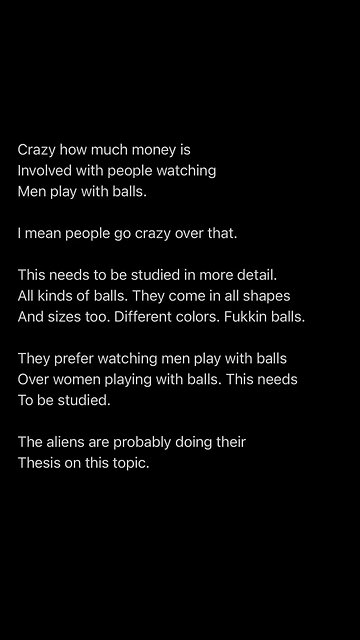 I guess cause we come out of balls