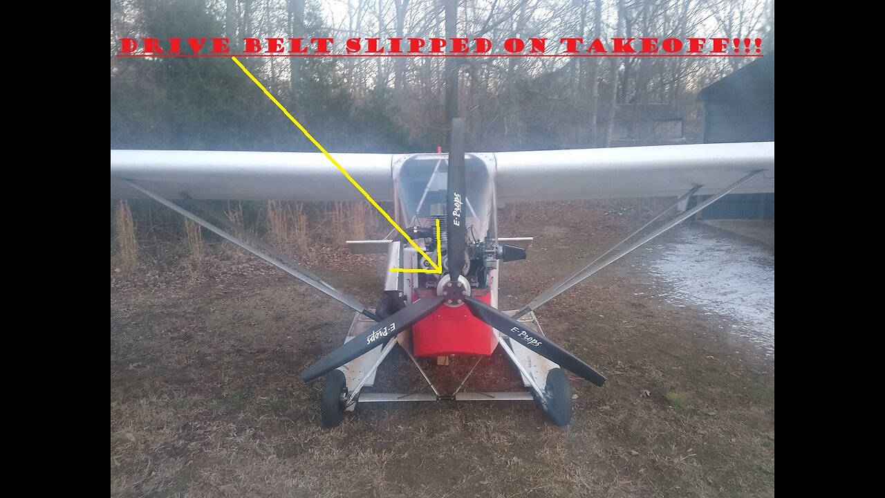 himax flying 1/22/25 Drive belt failed on takeoff