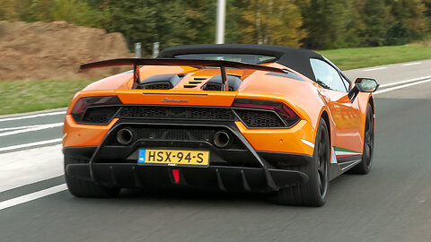 Supercars Accelerating LOUD! Akrapovic GT3 RS, 599 GTO, N-Largo F12, Huracan Tecnica, Novitec 812