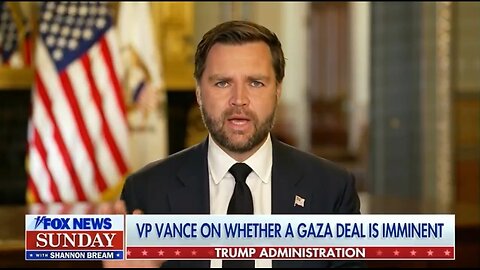 JD Vance: I'm Optimistic Of A Gaza Deal 
