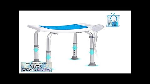 VEVOR Shower Chair Adjustable Height Shower Stool Shower Seat for Inside Shower Review