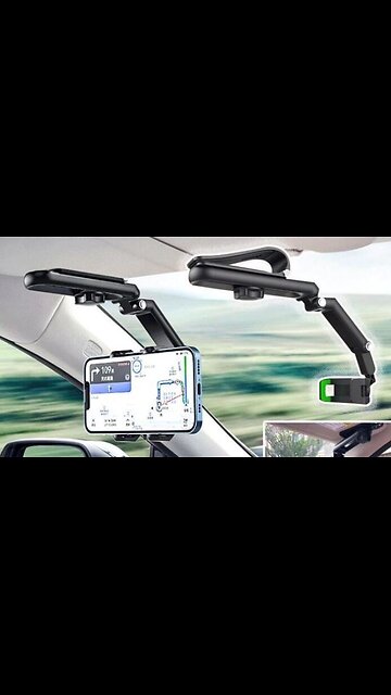 Sun Visor Phone Holder for Car Multifunctional 360° Rotating