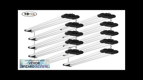 VEVOR 10 Pack LED Shop Light 4 FT 40W Linkable Shop Light Review