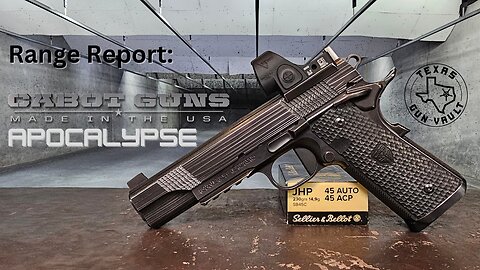 Range Report: Cabot Guns Apocalypse (Damascus Steel 1911)