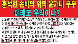 홍석현 손바닥 위의 윤거니 부부, 이래도 우익이냐?