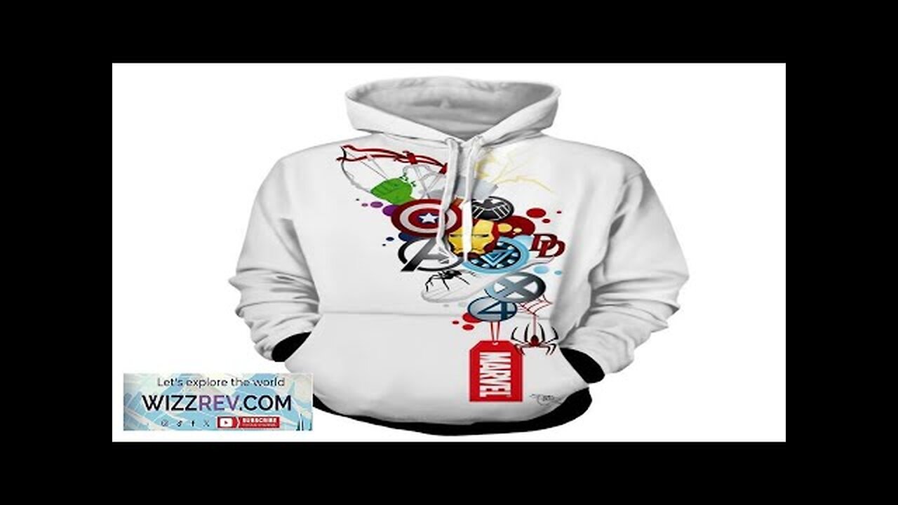 Marvel The Avengers Iron Man Symbols Dope Style Print Hoodie Review