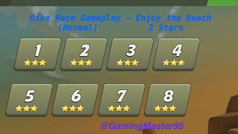 Bike Race Gameplay - Enjoy the Beach (Normal)