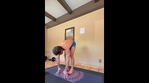 Naked chair pose
