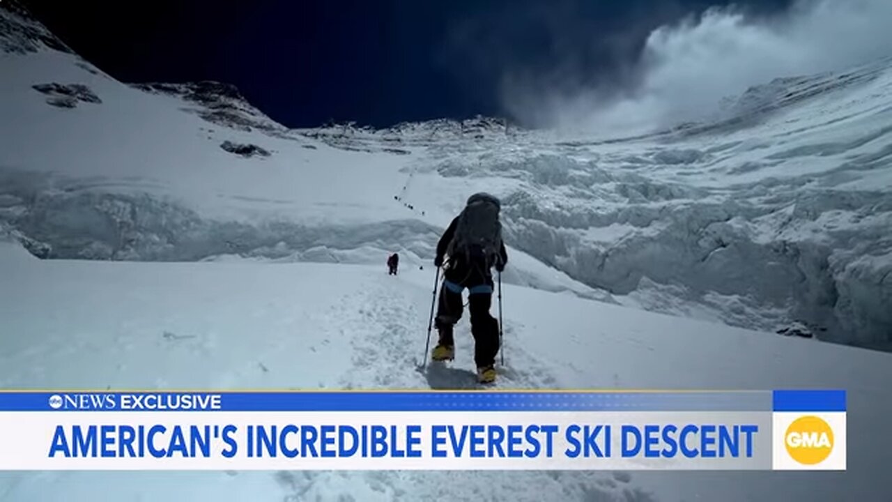 American is 1st person to ski down Mount Everest’s most challenging route