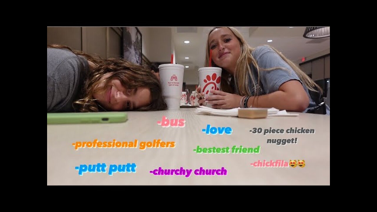 play putt putt with us!!!! +chickfila + church