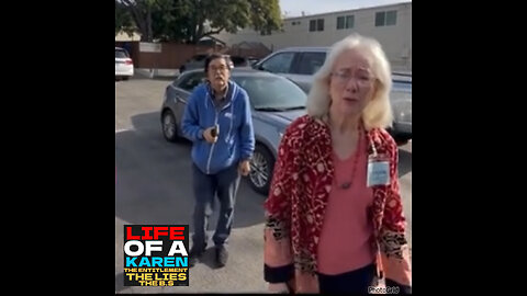 K#2 KAREN CALL POLICE BECAUSE A STRANGER WILL NOT ANSWER HER QUESTION!