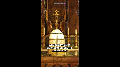 WHY DO CATHOLICS GENUFLECT BEFORE THE TABERNACLE #truth #jesus #mary #joseph #ihs #christ #church #b