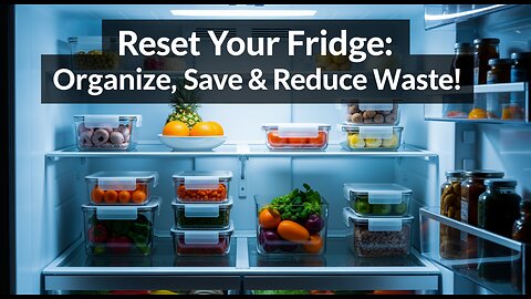 Reset Your Fridge: Organize, Save & Reduce Waste! #fridge #save #facts #OrganizeYourFridge