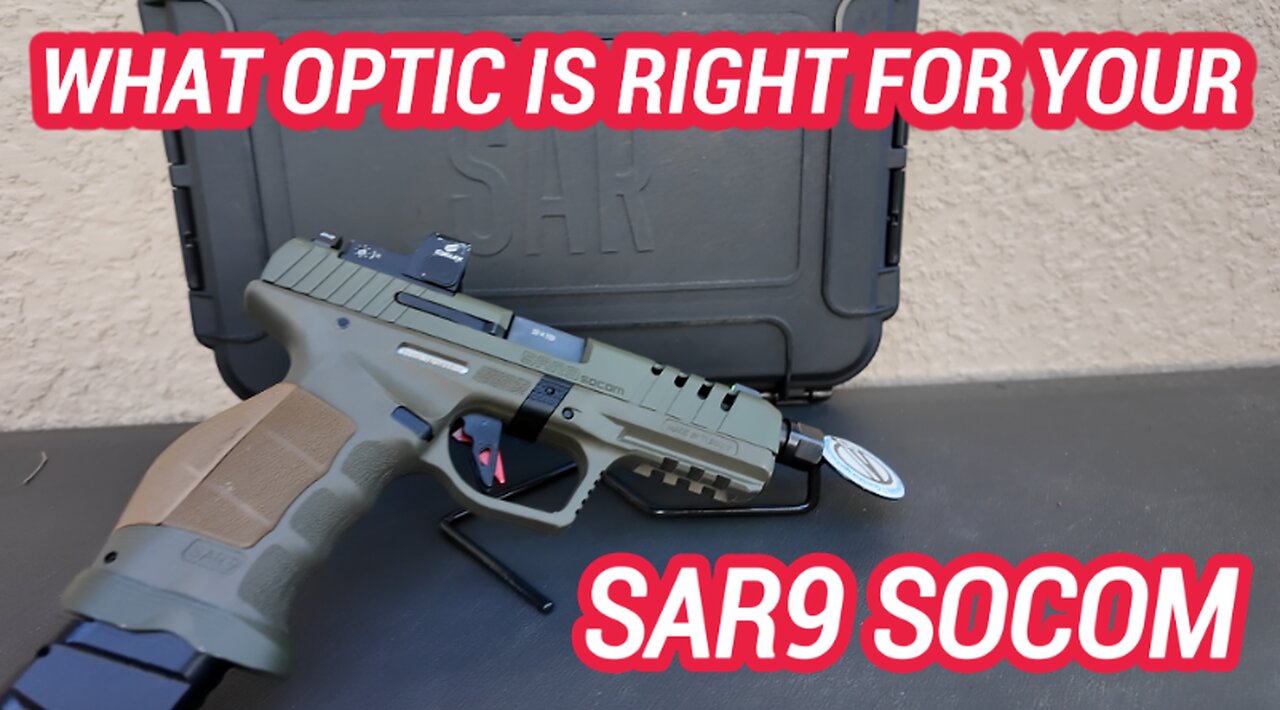 The SAR9 SOCOM Optics Ready Pistol is a GAME CHANGER!