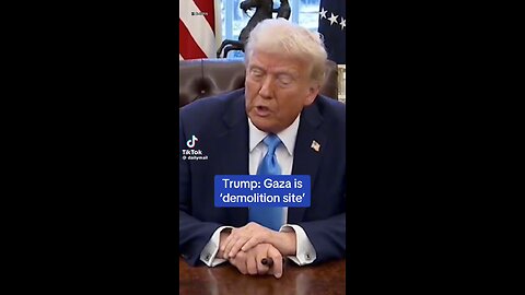 Trump Speaks On Gaza