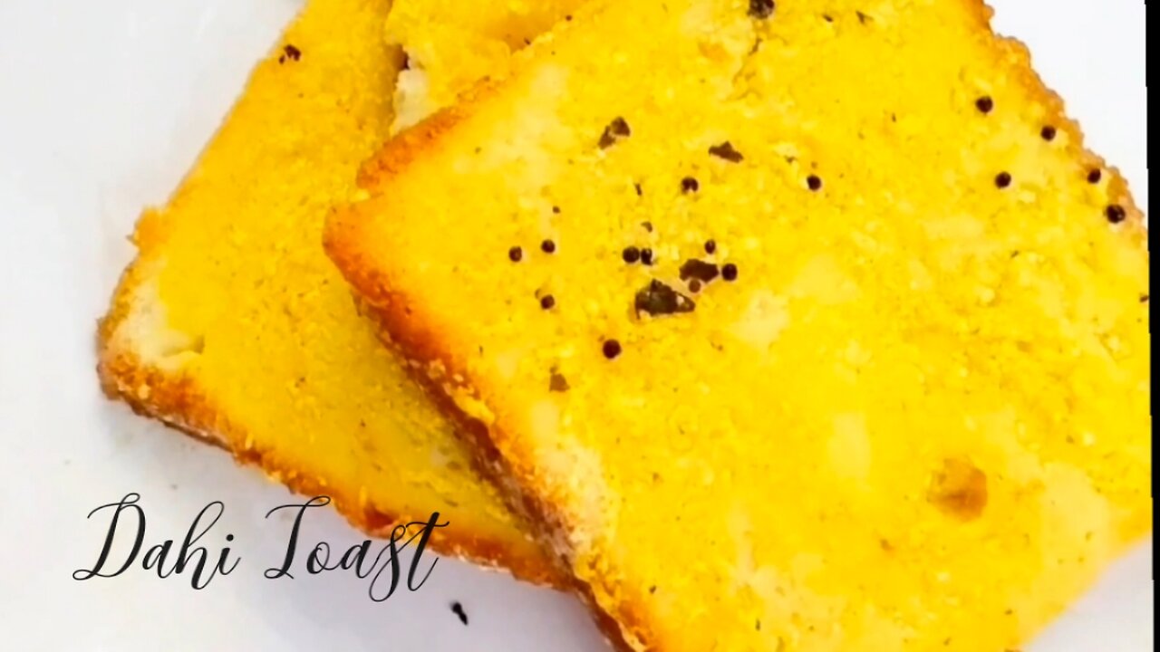 HOW TO MAKE DAHI TOAST | VERY EASY AND SIMPLE BREAKFAST TOAST RECIPE IN HINDI || FOOD COURT